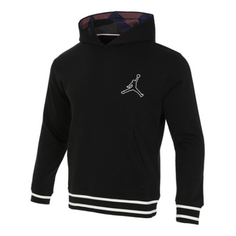 Толстовка Air Jordan Flight MVP Fleece Pullover Hoodie &apos;Black&apos;, черный Nike