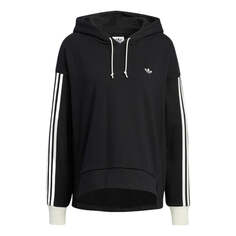 Толстовка (WMNS) adidas Originals Trefoil Hoodie &apos;Black&apos;, черный