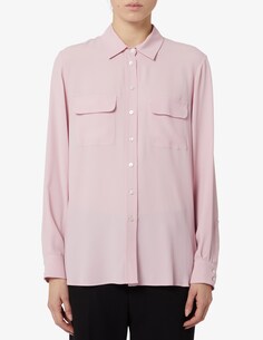 Рубашка Ferrara из шелкового микса с карманами Marella, розовый