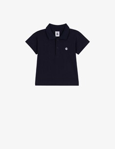 Хлопковая рубашка-поло Petit Bateau, синий