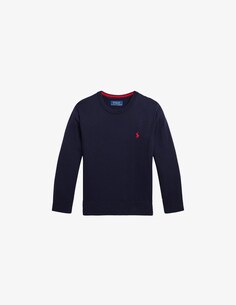 Хлопковый свитер Ralph Lauren, синий