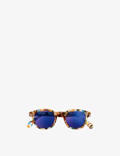 Солнцезащитные очки Модель #C с зеркальными линзами Izipizi, цвет Blue Tortoise