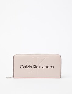 Кошелек на молнии Calvin Klein Jeans, розовый
