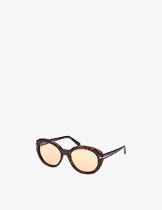 Солнцезащитные очки кошачий глаз Tom Ford, коричневый