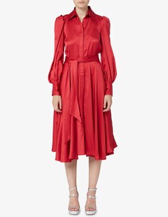 Платье-рубашка макси Desideria LAVI Couture, красный