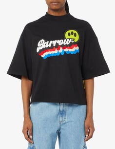Хлопковая футболка Barrow, черный