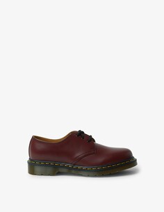 Туфли дерби с 3 люверсами вишневого цвета 1461 Dr. Martens, красный