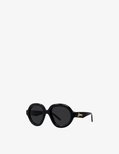 Солнцезащитные очки-авиаторы LW40105I LOEWE, цвет Shiny Black / Smoke
