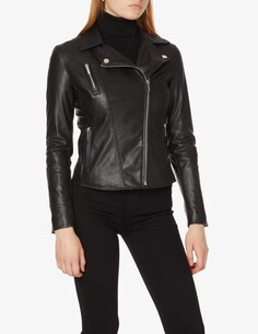 Байкерская куртка из искусственной кожи Armani Exchange, черный