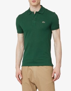 Рубашка поло узкого кроя с короткими рукавами Lacoste, цвет Verde
