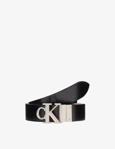 Ремень с логотипом Calvin Klein Jeans, черный