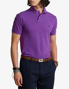Рубашка поло узкого кроя с короткими рукавами Ralph Lauren, фиолетовый