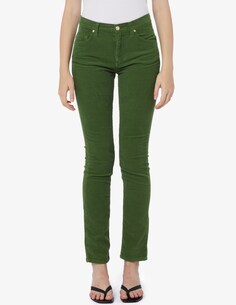 Бархатные брюки узкого кроя Elizabeth Ascot, зеленый