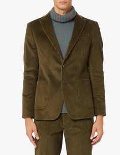 Бархатная куртка d7 500р Sartoria Italiana, зеленый