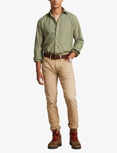 Узкая рубашка индивидуального кроя Ralph Lauren, зеленый