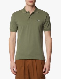 Классическая рубашка-поло с короткими рукавами Lacoste, зеленый