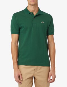 Рубашка-поло стандартного кроя с короткими рукавами Lacoste, зеленый