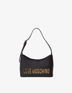 Сумка-хобо Bold Love Love Moschino, черный