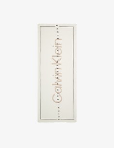 Шарф с логотипом Calvin Klein, серый