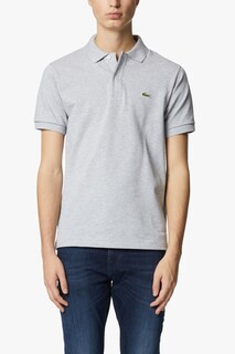 Поло с короткими рукавами классического кроя Lacoste, цвет Grigio Chiaro