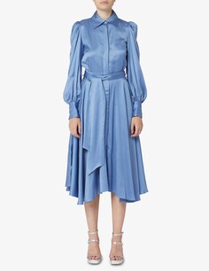Платье-рубашка макси Desideria LAVI Couture, светло-синий