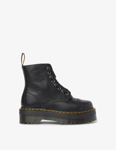 Ботинки Sinclair на платформе из кожи наппа Dr. Martens, черный