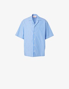 Рубашка Постами Полосатая MSGM, светло-синий