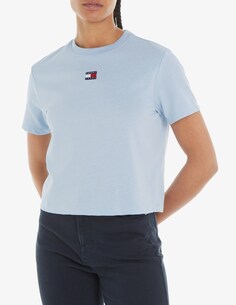 Свободная футболка Tommy Jeans, светло-синий