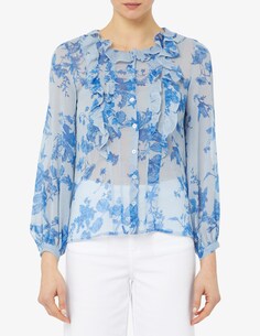 Рубашка Iside с цветочным принтом iBlues, светло-синий