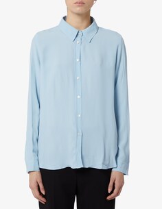 Рубашка Fornovo из смесового шелка EMME Marella, светло-синий