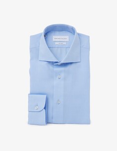 Рубашка обычная, без утюга Sartoria Italiana, светло-синий