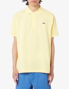 Классическая рубашка-поло с короткими рукавами Lacoste, желтый