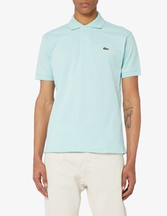 Классическая рубашка-поло с короткими рукавами Lacoste, светло-синий