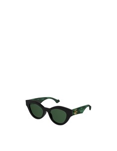 Солнцезащитные очки кошачий глаз GG0957S Gucci, цвет Black, Green