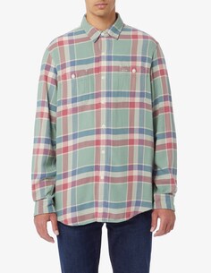 Фланелевая рубашка в клетку с карманом Ralph Lauren, разноцветный