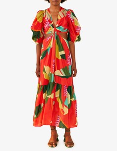 Платье миди Heliconia Farm Rio, разноцветный