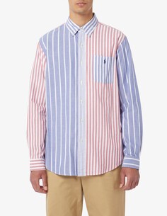 Рубашка из оксфорда в полоску индивидуального кроя Ralph Lauren, разноцветный