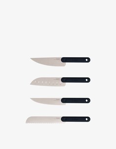 Набор ножей — набор из четырех японских ножей Black Edition Trebonn