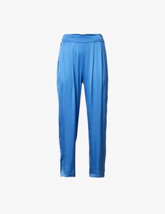 Атласные брюки с эластичной спинкой Manila Grace, синий