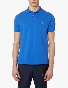 Рубашка поло с короткими рукавами индивидуального кроя Ralph Lauren, синий