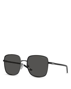 Квадратные солнцезащитные очки, 57 мм Prada, цвет Gray