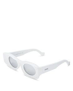 Прямоугольные солнцезащитные очки Paula&apos;s Ibiza, 49 мм Loewe, цвет White