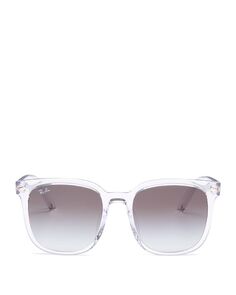 Квадратные солнцезащитные очки, 59 мм Ray-Ban, цвет White
