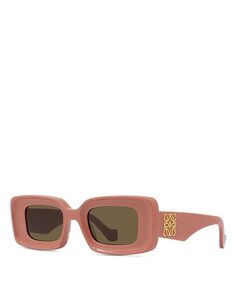 Прямоугольные солнцезащитные очки Anagram, 46 мм Loewe, цвет Pink