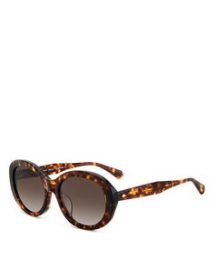 Круглые солнцезащитные очки Avah, 56 мм kate spade new york, цвет Brown