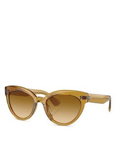 V5355SU Солнцезащитные очки «кошачий глаз» Roella, 55 мм Oliver Peoples, цвет Gray