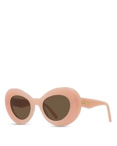 Солнцезащитные очки Curvy Butterfly, 47 мм Loewe, цвет Pink