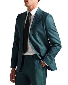 Пиджак стандартного кроя Northj Tonic Weave Ted Baker, цвет Green