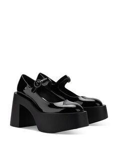 Женские туфли-лодочки на платформе Olivia Larroudé, цвет Black Larroude