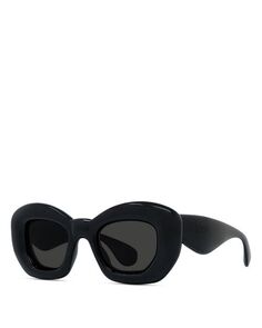 Надутые солнцезащитные очки-бабочки, 47 мм Loewe, цвет Black